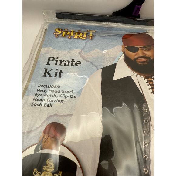 Spirit Halloween Costume Pirate Kit Adult 2X Plus - Picture 2 of 12